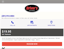 Tablet Screenshot of driversautorepairbeltway8.com